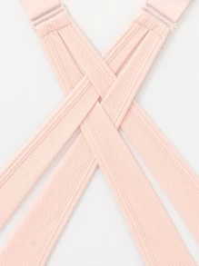 Plus Breathable Softness Paint Drip Print Sports Bra - Baby Pink - View 9