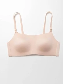 Deyllo Solid Wireless Bra - Baby Pink - View 8