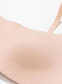 Deyllo Solid Wireless Bra - Baby Pink - View 10