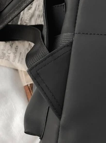 Balo PU sức chứa lớn đa năng thời trang Peach Tree - Xám - Xem 7