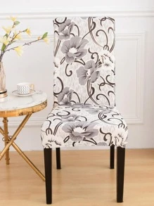 1 Họa Tiết Hoa Co Giãn Bọc Ghế, Hiện Đại In Hoa & Lá Ghế Phòng Ăn Bọc Cho Hộ Gia Đình - Nhiều màu - Xem 2