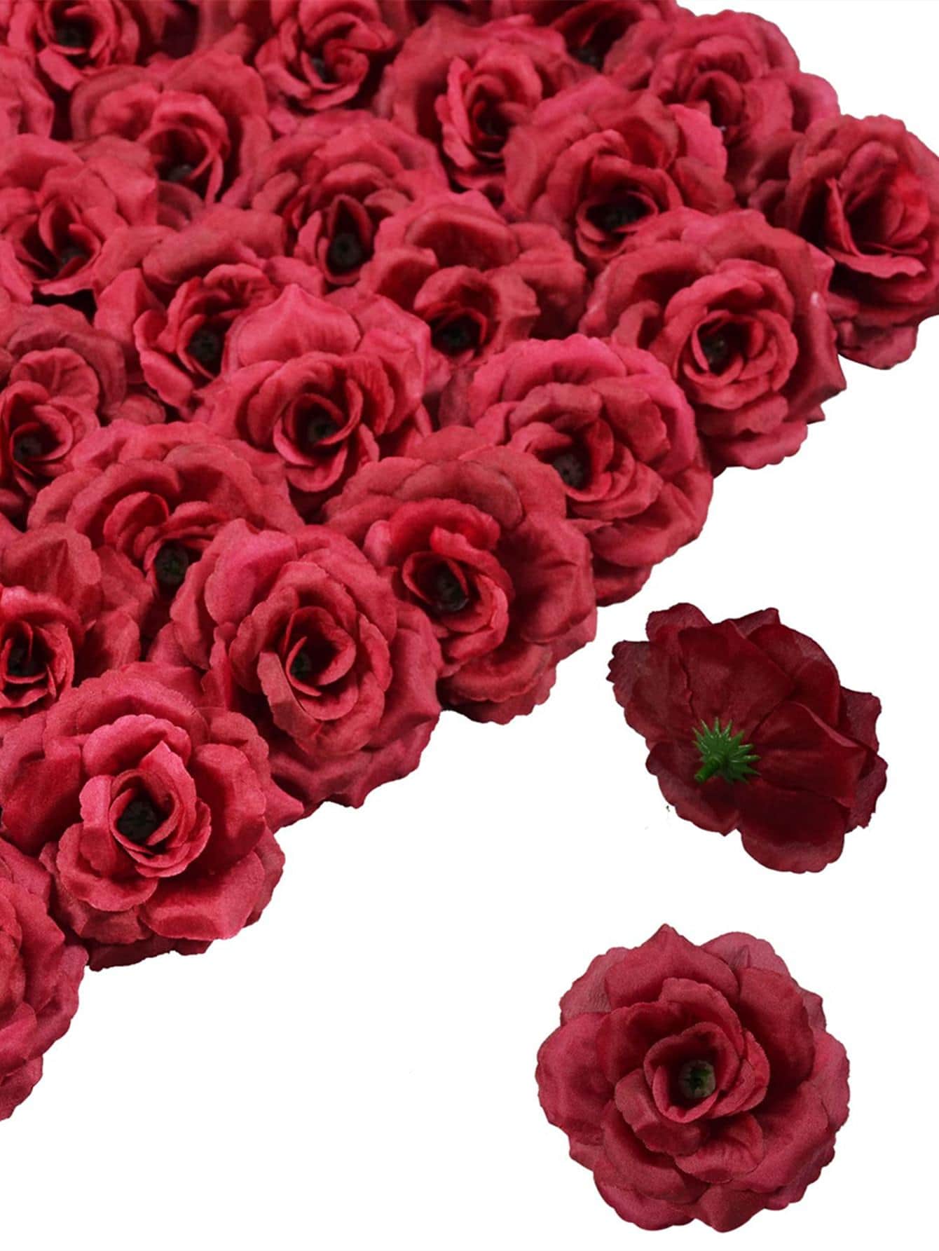 Hoa Nhân Tạo - Màu Đỏ Sâu - Xem 1