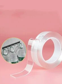 1 件纳米双面胶带，隐形，高粘度，透明，强力粘合，壁挂式，多用途，可水洗，可重复使用，适用于透明海报、图片、家居和办公室装饰、圣诞装饰