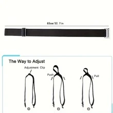 Minimalist Solid Tape Belt - Black - View 3