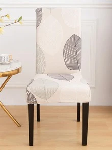 1 In Hình Lá Co Giãn Bọc Ghế, Dòng Hiện Đại In Hình Lá Bọc Ghế Phòng Ăn Bọc Cho Gia Đình - Nhiều màu - Xem 2