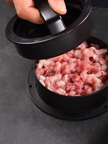 1入組肉餡餅按模具 - 黑色 - 查看 2