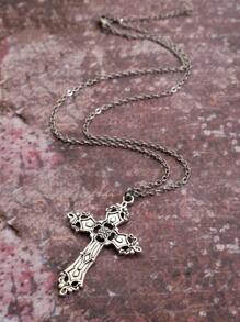 Vòng cổ chữ thập - Bạc - Xem 3