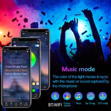 Minolab 100 英尺、50 英尺、130 英尺Led 燈帶，環境燈，適合舞會，各種派對，應用程式控制+ 遙控器，適合臥室音樂同步變色Led 燈帶，帶遙控器和應用程式控制，5050 Rgb Led燈條狀，用於房間家庭聚會節日裝飾 LED 燈，禮物。 - 黑色 - 查看 7