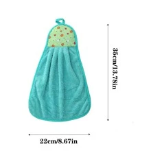 3pcs Random Color Fruit Print Washcloth Home Bathroom Decor - Multicolor - View 2