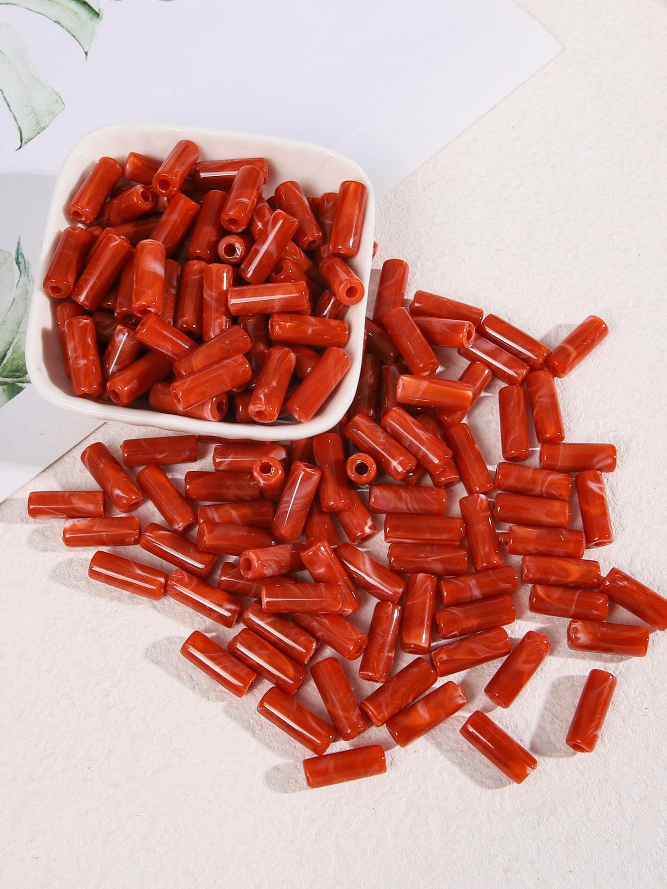 20pcs/set Bead DIY Jewelry Accessory - Red - View 1