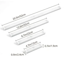 1入組鋁櫃下燈,現代LED壁櫥燈 - 銀色 - 查看 7