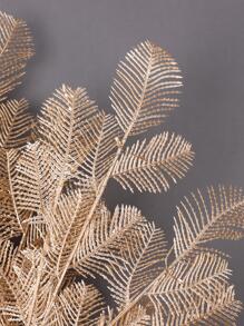 1入組金屬質感人造葉子 - 金色 - 查看 5