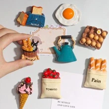 1入組仿真食品冰箱貼，用於廚房裝飾假甜點冰箱貼 - 彩色 - 查看 1