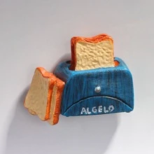 1入組仿真食品冰箱貼，用於廚房裝飾假甜點冰箱貼 - 彩色 - 查看 9
