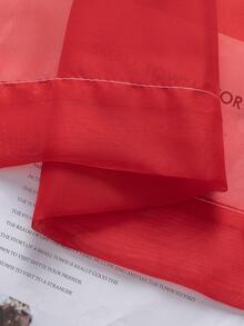 1pc Solid Color Window Screen - Red - View 3