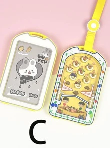 1入組卡通圖案卡套附帶繩子 - 彩色 - 查看 6