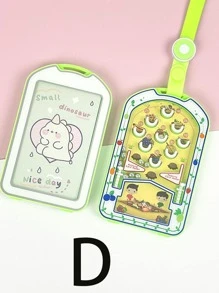 1入組卡通圖案卡套附帶繩子 - 彩色 - 查看 7