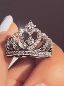 Strass Decoração Da Coroa Anel