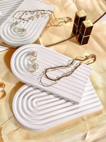1pc Silicone Jewelry Tray - White - View 4