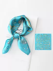 3pcs Chain Print Bandana Stylish Square Scarf For Decoration For Daily Life Bandana,Hair Band,Head Band Ideal For Dressing Up Your Look - Multicolor - View 3