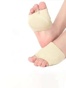 2 CÁI Miếng lót giày màu trơn, Phụ kiện chống mài mòn bằng vải màu be cho giày - Màu be - Xem 3