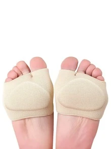 2 CÁI Miếng lót giày màu trơn, Phụ kiện chống mài mòn bằng vải màu be cho giày - Màu be - Xem 1