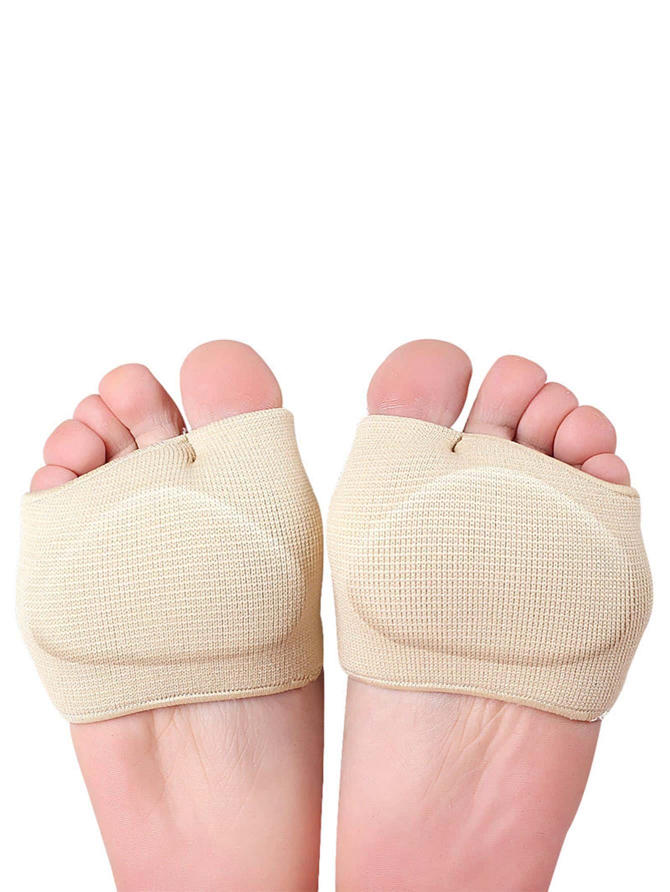 2 CÁI Miếng lót giày màu trơn, Phụ kiện chống mài mòn bằng vải màu be cho giày - Màu be - Xem 1