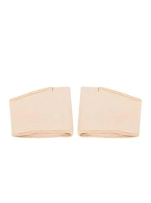 2 CÁI Miếng lót giày màu trơn, Phụ kiện chống mài mòn bằng vải màu be cho giày - Màu be - Xem 6
