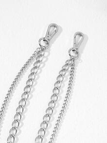Chuỗi quần nhiều lớp tối giản - Bạc - Xem 2
