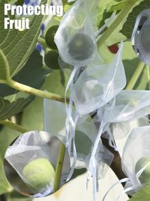 50pcs Plain Drawstring Gift Bag - White - View 7