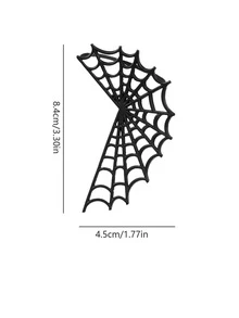 1 pieza Envoltura de oreja con diseño de telaraña - Negro - Ver 3
