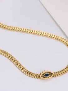 Eye Decor Necklace - Gold - View 2