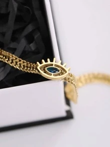 Eye Decor Necklace - Gold - View 3