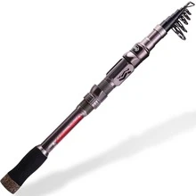 Sougayilang Fishing Rod Telescopic Fishing Rod Portable- 24 Ton Carbon Fiber,CNC Machined Reel Seat, Comfortable EVA Handle, Travel Fishing Pole for Bass Trout Fishing - Bạc - Xem 1