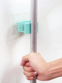 5入組免打孔拖把架 - 綠色 - 查看 3