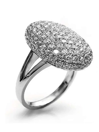 Cubic Zirconia Decor Ring