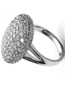 Anillo zirconia cúbica adorno - Plateado - Ver 3