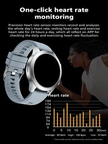 1pc Men Women Grey TPU Strap Sporty Water Resistant Sleep Tracking Square Dial Smart Watch, For Daily Decoration - Grey - View 5