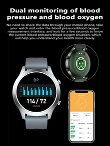 1pc Men Women Grey TPU Strap Sporty Water Resistant Sleep Tracking Square Dial Smart Watch, For Daily Decoration - Grey - View 6