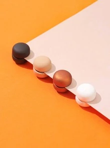 4pcs Round Magnetic Brooch - Multicolor - View 2