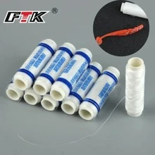 Ftk 250 متر 0.2 مللي متر الطعم مطاطا إغراء خيط صنارة الصيد مكافحة انفصال مطاطا ماجيك خيط صنارة الصيد الصيد الطعم الموضوع