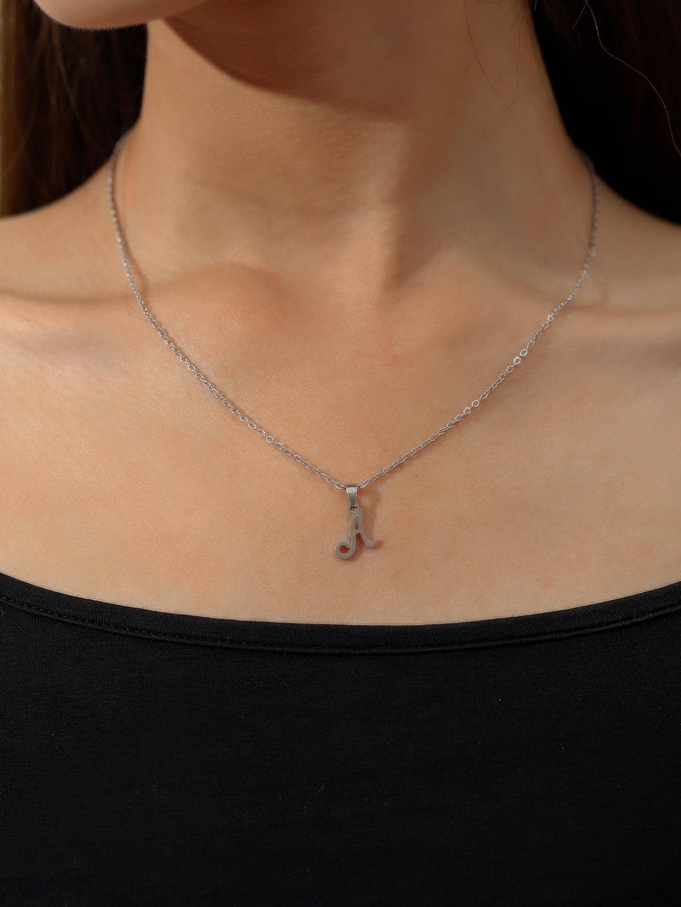 Collar con accesorio nota musical - Plateado - Ver 1
