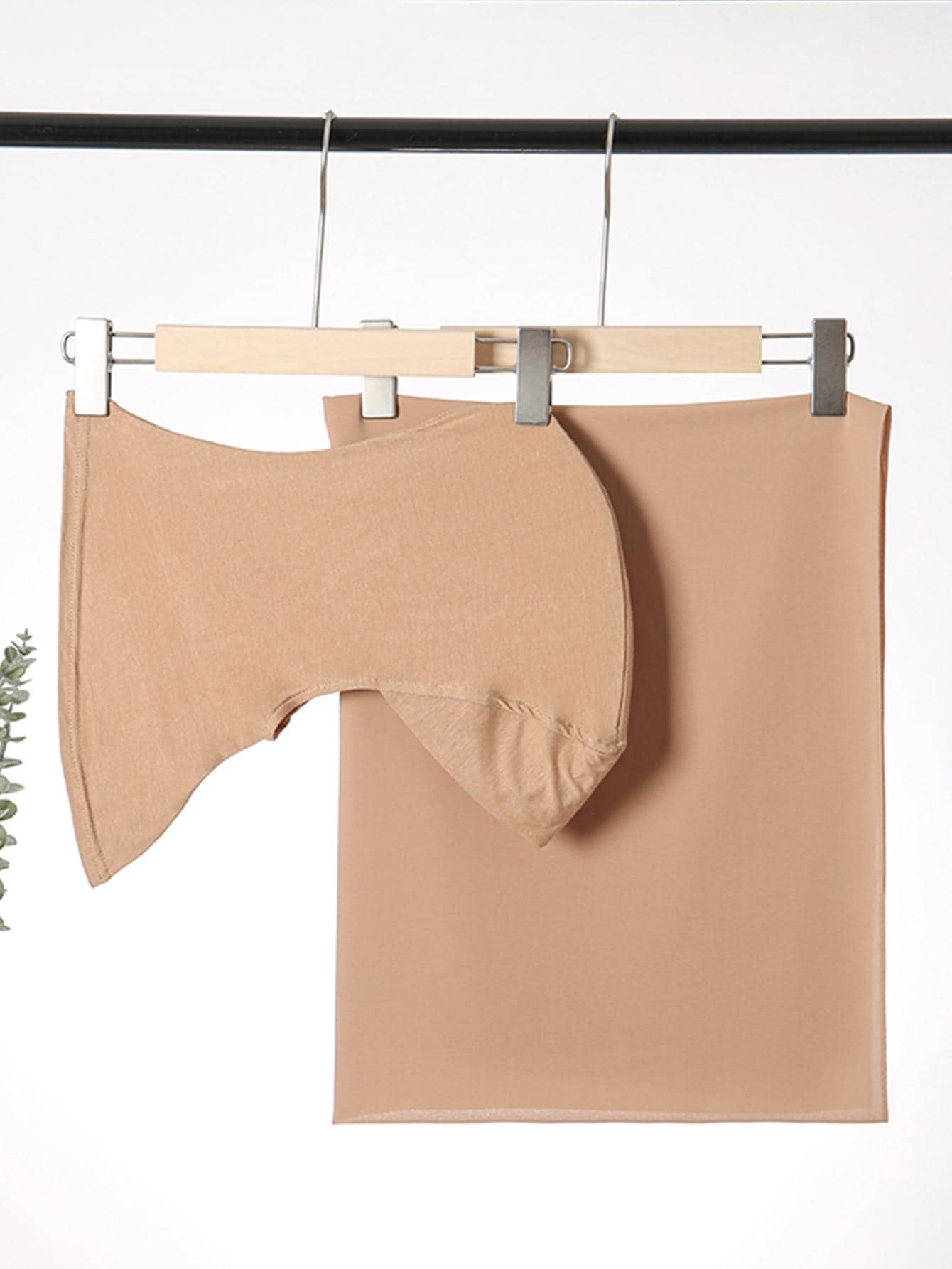 素色休閒圍巾和蓋頭圍巾