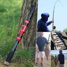 Sougayilang Fishing Rod Telescopic Fishing Rod Portable- 24 Ton Carbon Fiber,CNC Machined Reel Seat, Comfortable EVA Handle, Travel Fishing Pole for Bass Trout Fishing - 紅色 - 查看 11