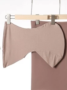 女士素色休閒巴拉克拉法帽和圍脖適用於日常生活