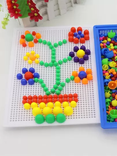 296 件 DIY 创意蘑菇钉组合套装，随机颜色女巫钉板