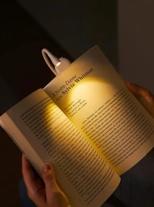 1入組ABS書燈帶夾子現代白色可充電書燈 - 白色 - 查看 2