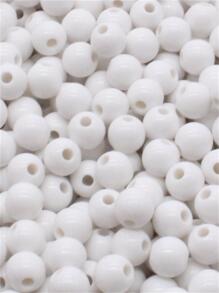 50入組/套釘珠DIY首飾配件 - 白色 - 查看 1