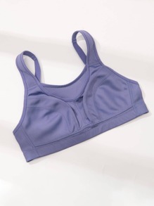 Wingslove Plus Size Women High Impact Full Coverage Sports Bra - Violet Purple - View 8