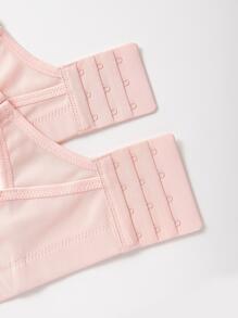 Wingslove Plus Size Women Sports Bra, High Intensity Full Coverage - Baby Pink - View 8